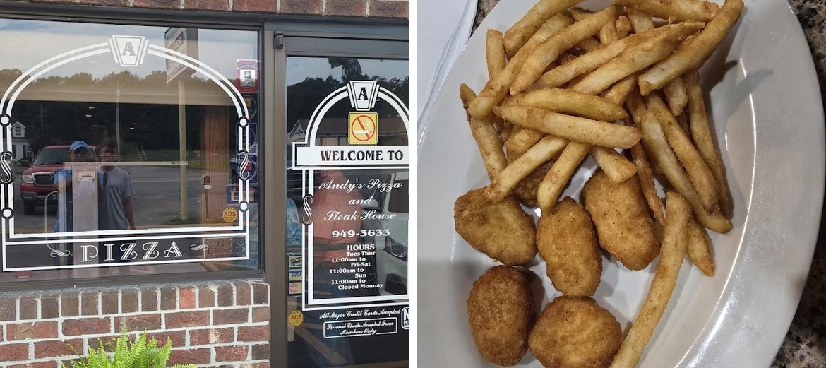 Andy's Pizza Menu