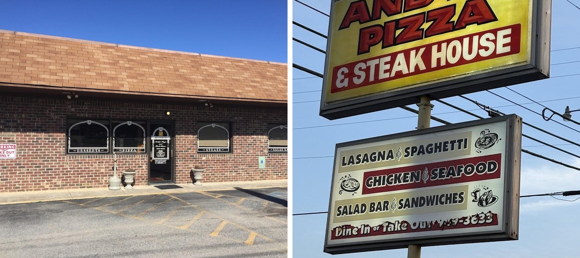 Andy's Pizza Menu