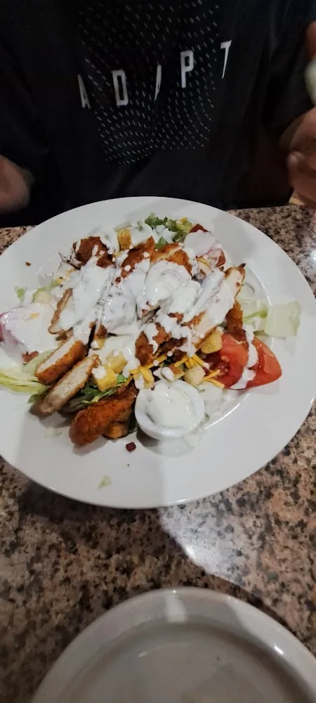 Chef Salad with Crispy Chicken Fingers
